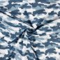 Preview: Popeline - Stay healthy - Camouflage - blau - Hilco by JaTiJu